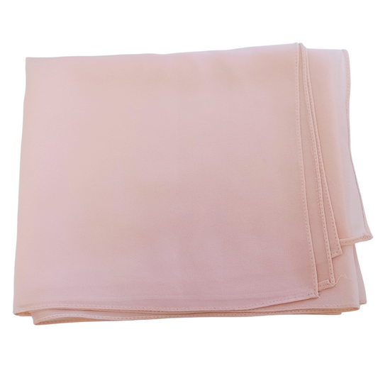 Chiffon Rectangle Hijab Light Rose Beige
